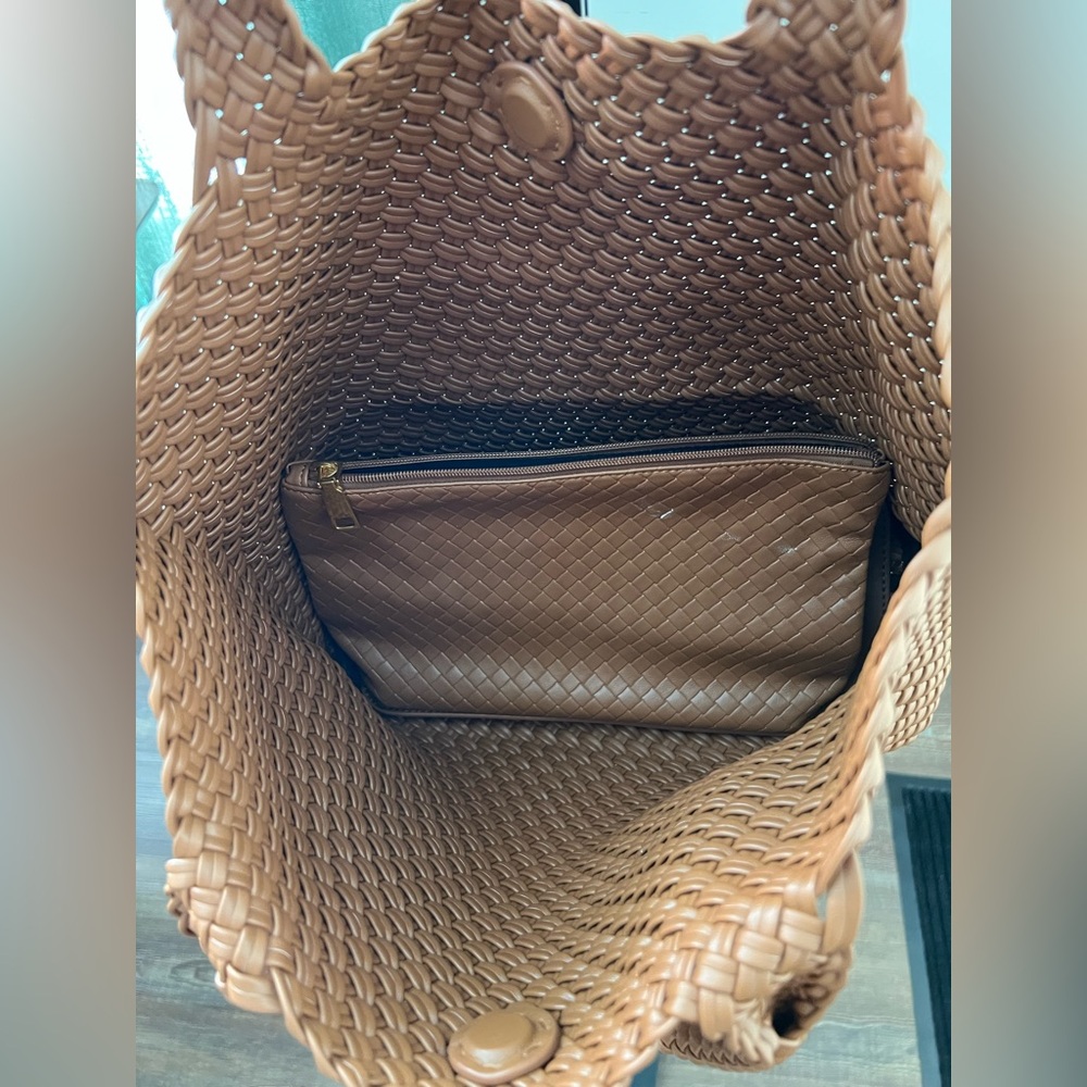 Woven Tote Bag - Brown - Picture 2 of 9